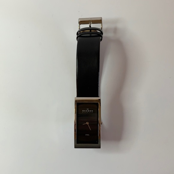 Skagen Accessories - Skagen Denmark Genuine leather watch